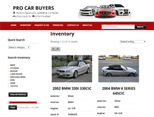 Tablet Screenshot of procarbuyers.com